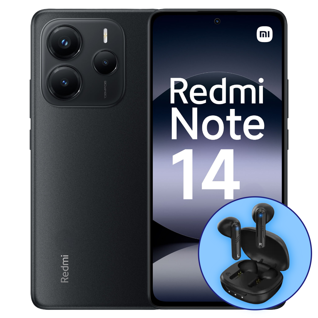 Celular Xiaomi Redmi Note 14 (256GB) + Earbuds Genius
