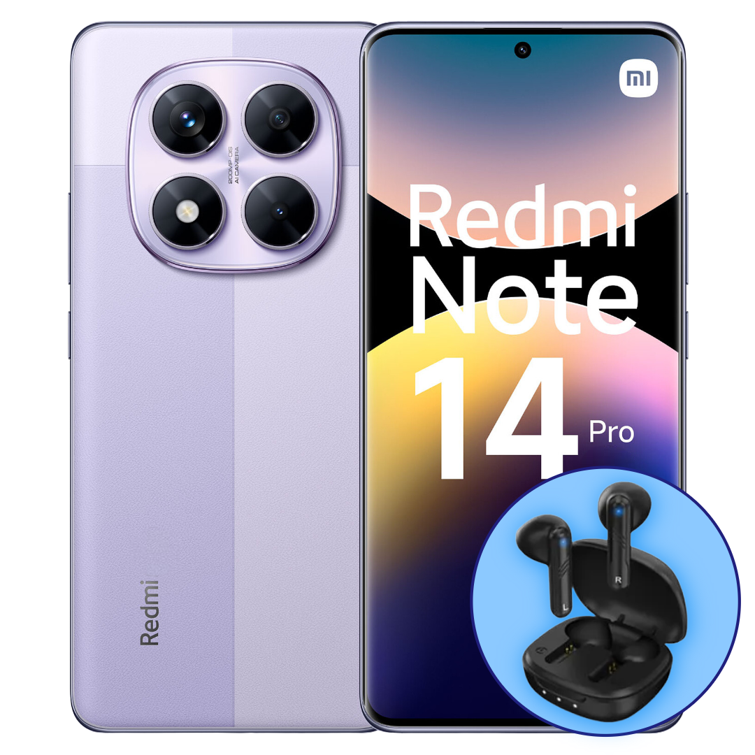 Celular Xiaomi Redmi Note 14 Pro (256GB) + Earbuds Genius