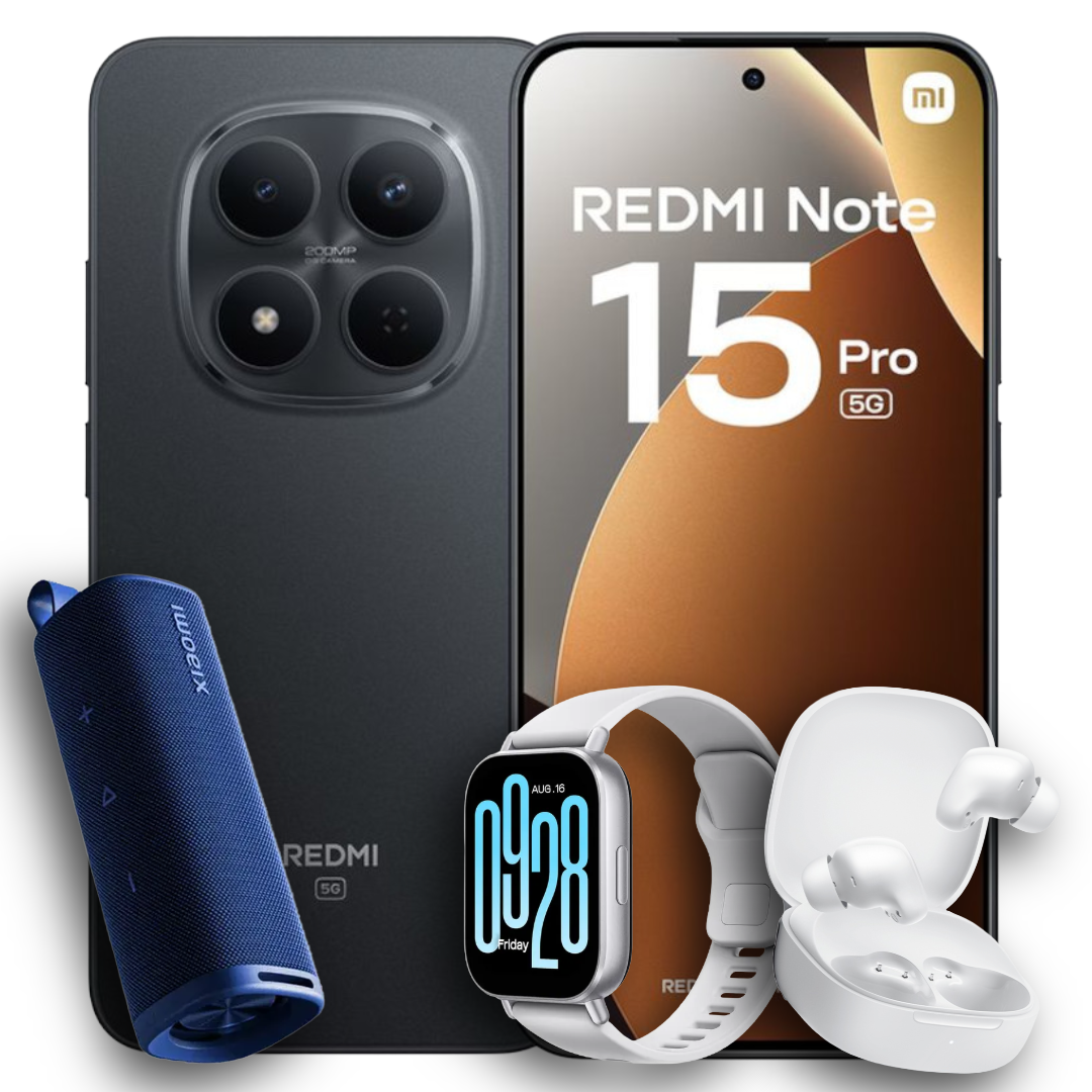 Celular Xiaomi - Redmi Note 15 Pro 5G (256GB) + Xiaomi Active 5 + Buds 6 + Parlante