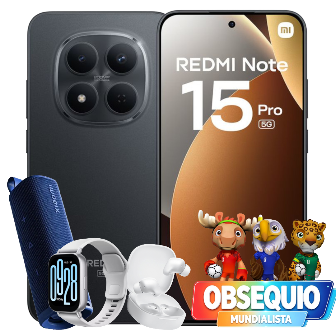 Celular Xiaomi - Redmi Note 15 Pro 5G (256GB) + Xiaomi Active 5 + Buds 6 + Parlante