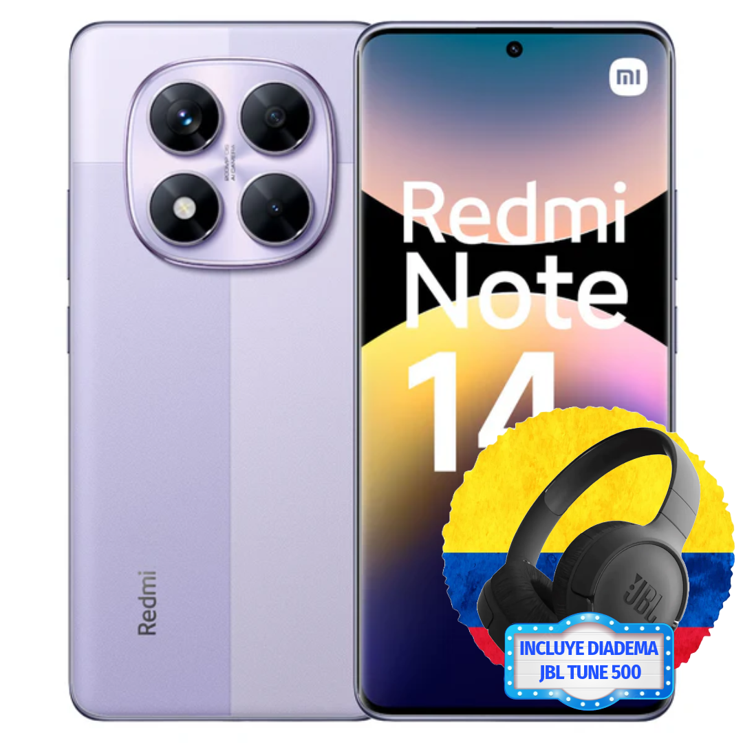 Celular Xiaomi Redmi Note 14 Pro (256GB) + Diadema JBL Tune 500