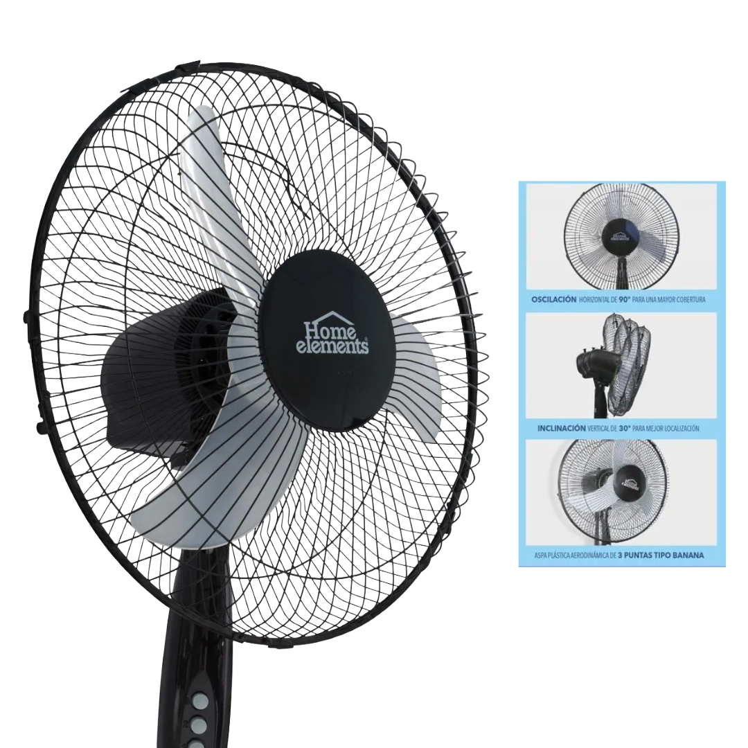 Ventilador Pedestal Home Elements - 16''