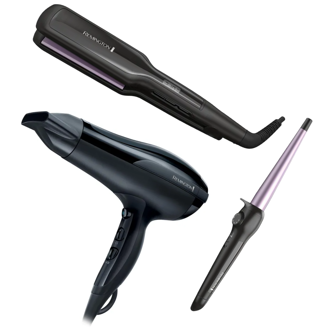 Super Combo Remington - Alisadora + Secador + Ondulador S5520-D3015